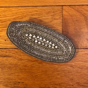 Anthropologie Crystal Beaded Hair Clip